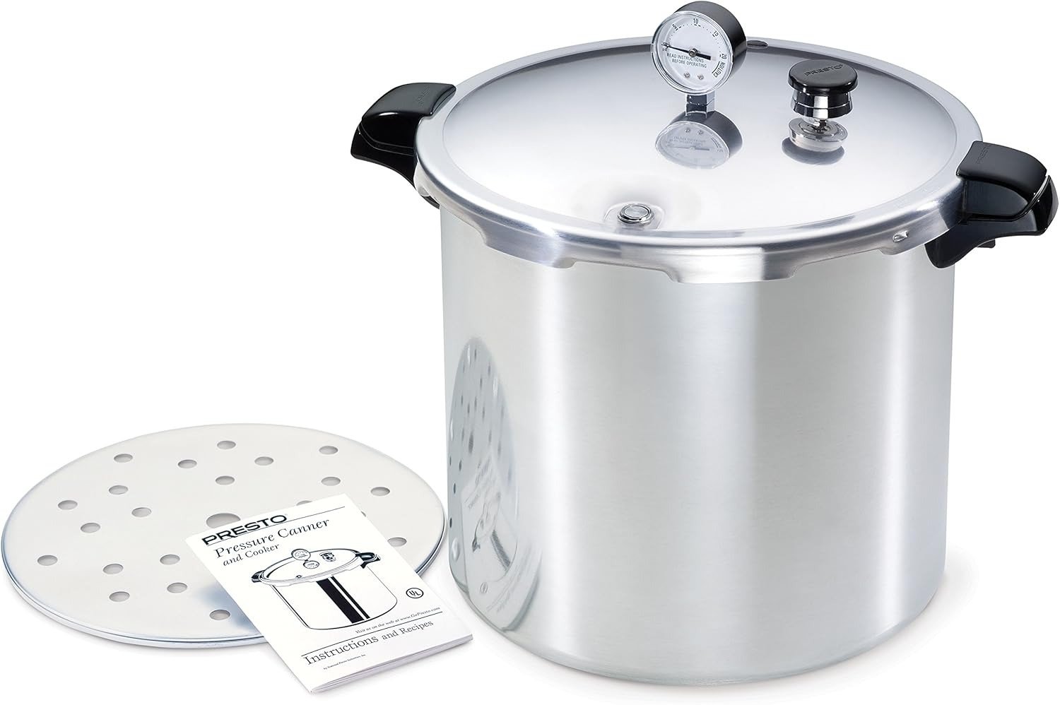 Pressure Canner and Cooker, 23 qt, Silver