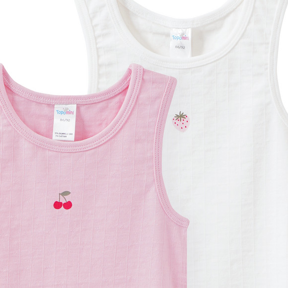 Topomini 2 Baby Unterhemden mit Set