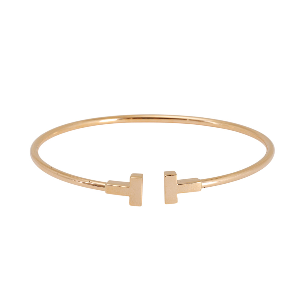 Tiffany & Co. Tiffany T Narrow Bracelet 18K Rose Gold 60010774