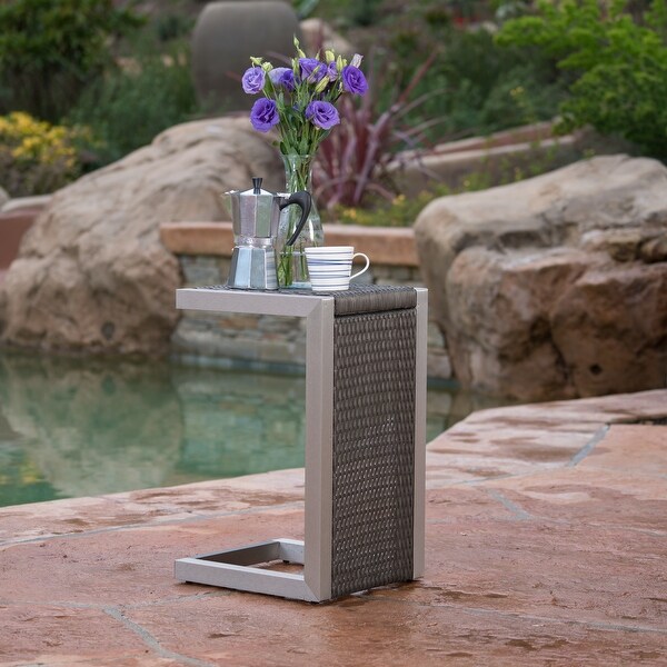 Lightweight and Stable Frame With Clean,Precise Lines Side Table Finished with a Sleek Aluminum Frame