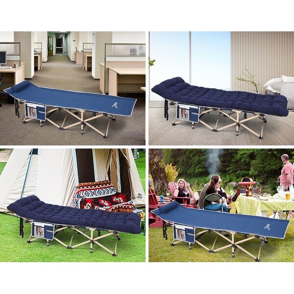 Cot,Camping Cot,Heated Camping cot with 10000mAh Power Bank Heavy Duty Holds 500 Lbs