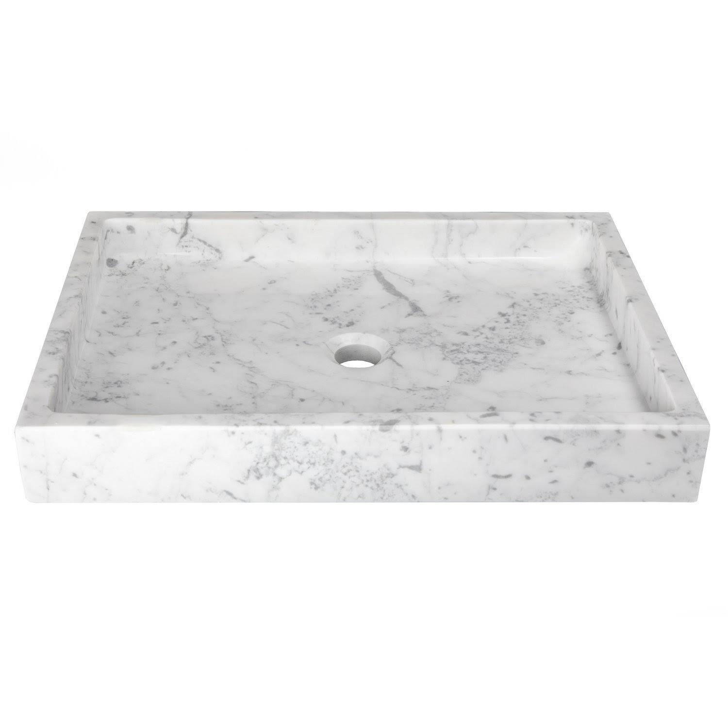 Eden Bath EB_S040WB-P Rectangular Vessel Sink - Wooden Black Marble