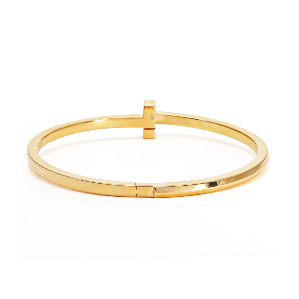 Tiffany & Co. Tiffany T One Hinge Narrow Bracelet 18K Yellow Gold 67794273
