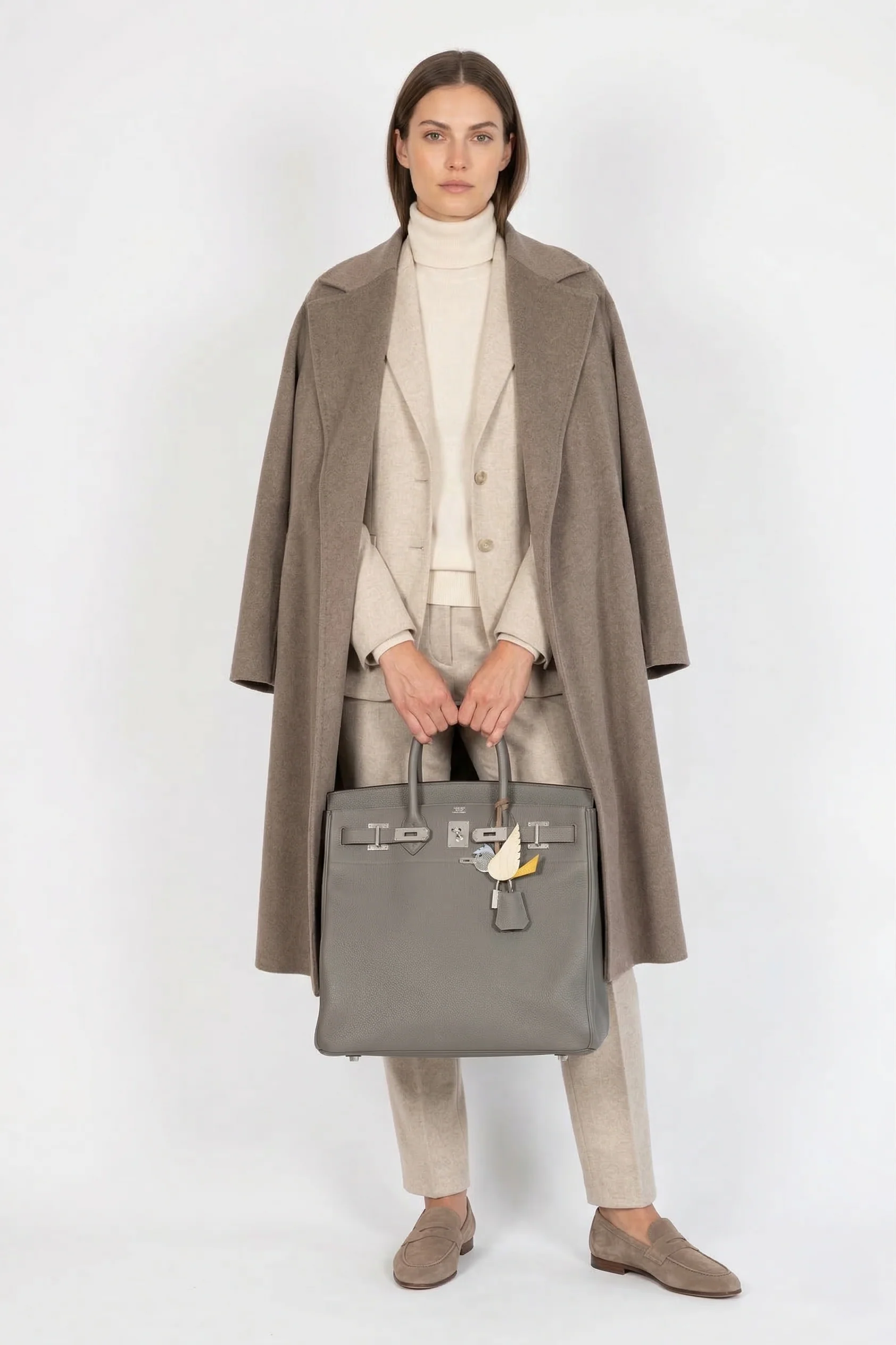 Hermès HAC Birkin 40 Etain Togo Palladium Hardware