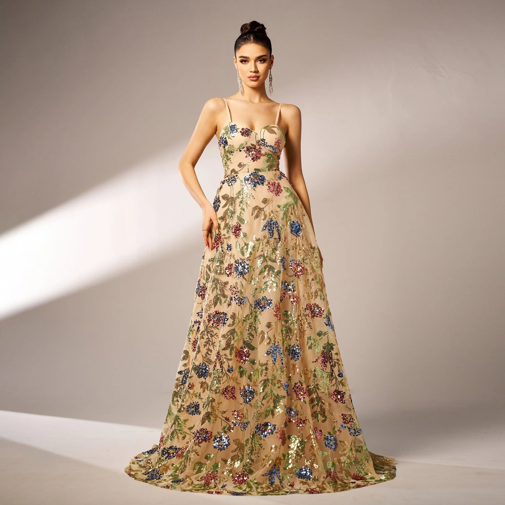 Elegant Sequin Maxi DressClistos