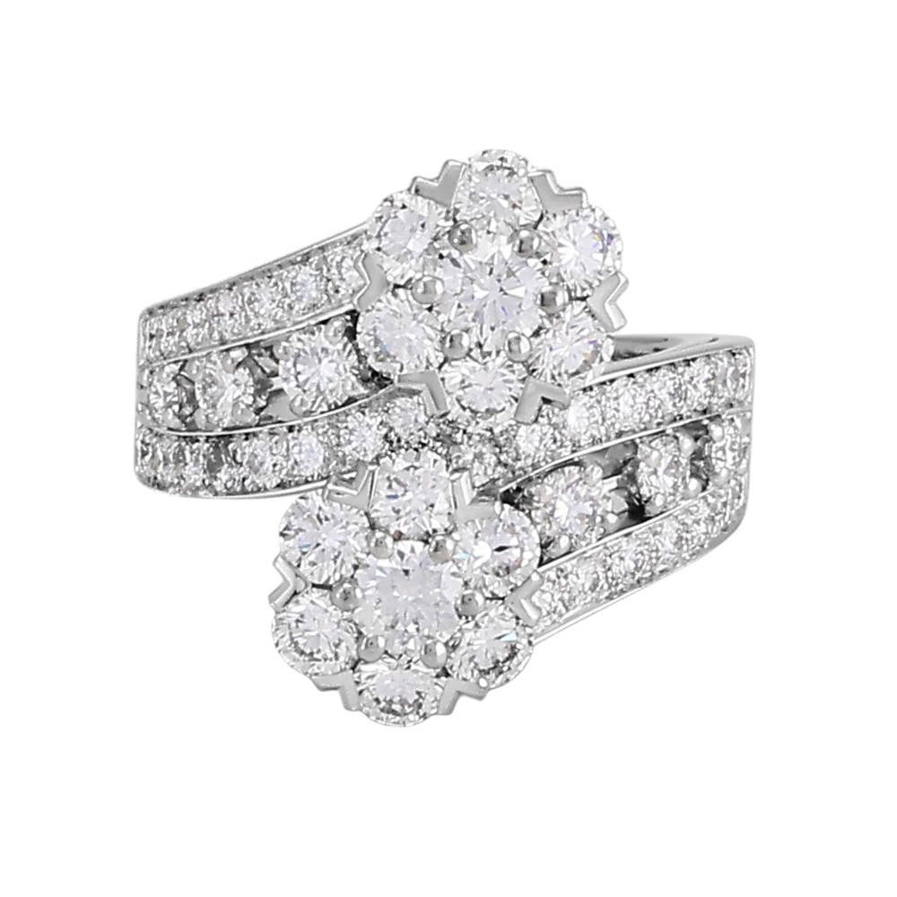 Van Cleef & Arpels Snowflake Ring Platinum Diamond VCARO3RG00