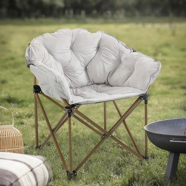 Moon chair folding lounge chair,balcony leisure lunch break backrest lazy chair,bedroom single person small sofa