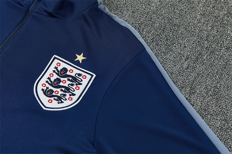 England Half Zipper Training Suit - Dark Blue