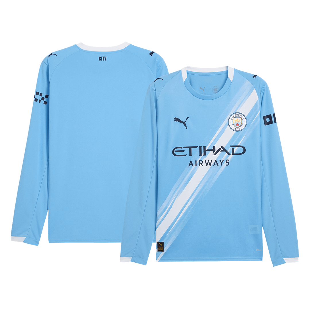 Manchester City Home Long Sleeve Jersey 2025/26