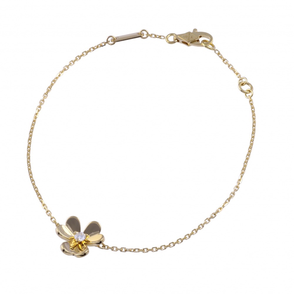 Van Cleef & Arpels Frivole Diamond Bracelet 18K Yellow Gold VCAP0J200