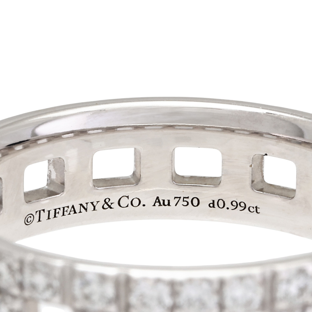 Tiffany & Co. Tiffany T True Ring 18K White Gold Diamond