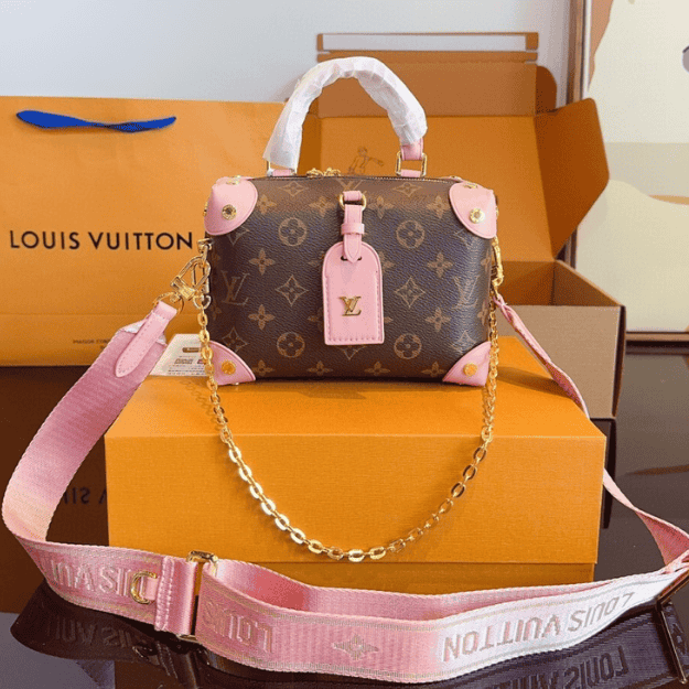 Louis Vuitton Soft Trunk Mini Monogram Pink 7.9 Inches