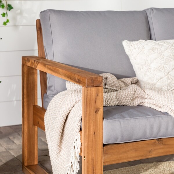 Middlebrook Hudson Acacia Frame Love Seat