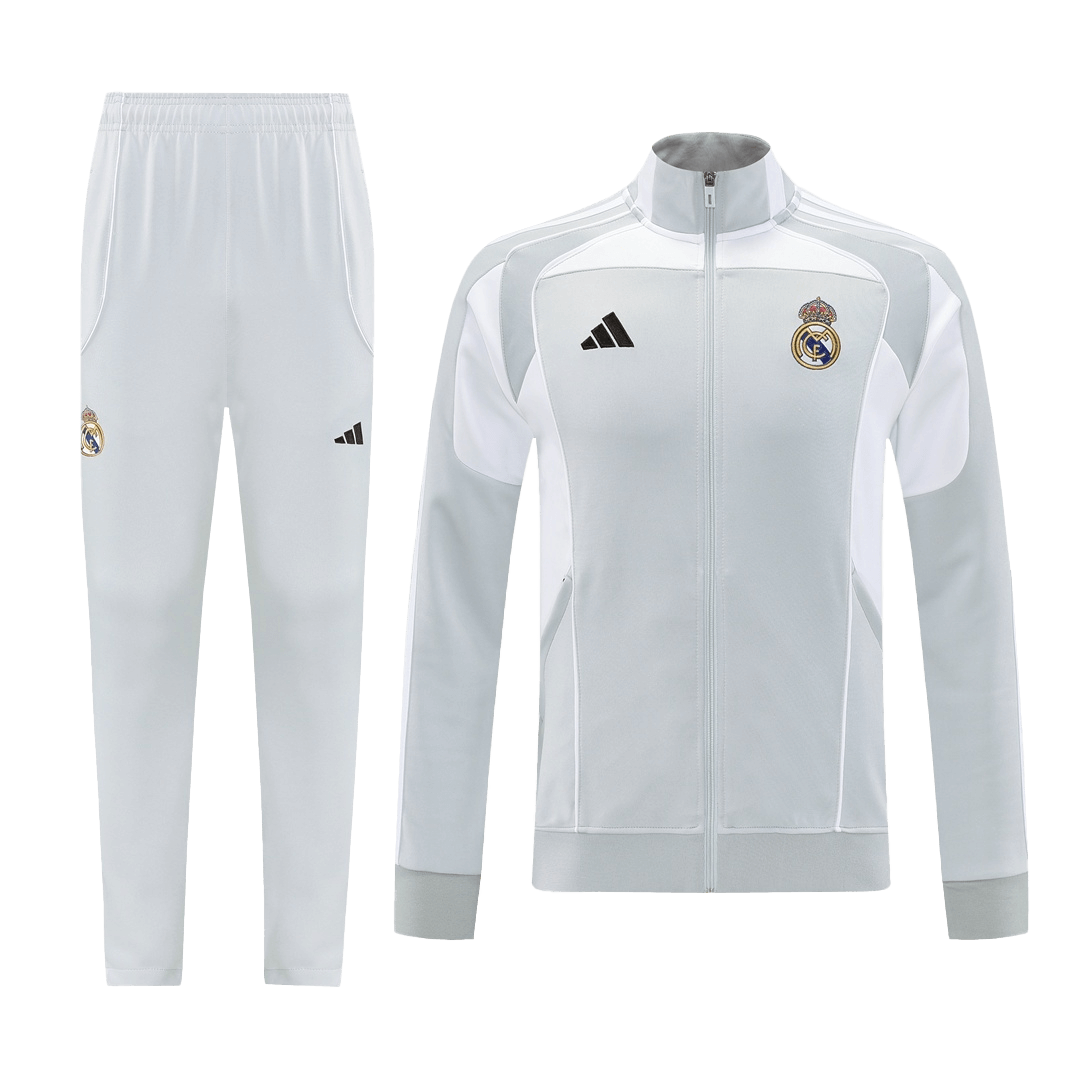 Real Madrid Jacket Tracksuit 2025/26 Gray
