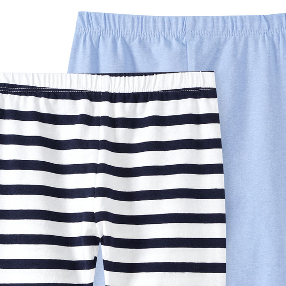 Famy 2 Mädchen Capri-Leggings im Basic-Look