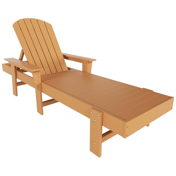 Polytrends Altura Poly EcoFriendly All Weather Reclining Chaise Lounge with Arms