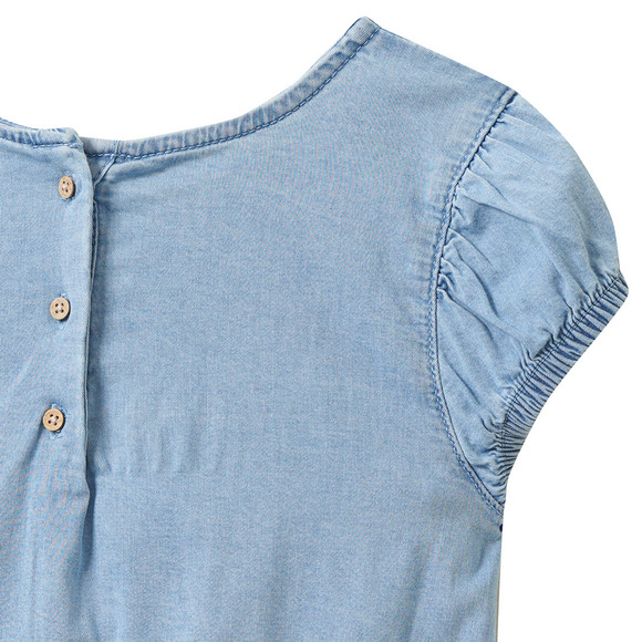 Yigga Mädchen Bluse in Denim-Optik