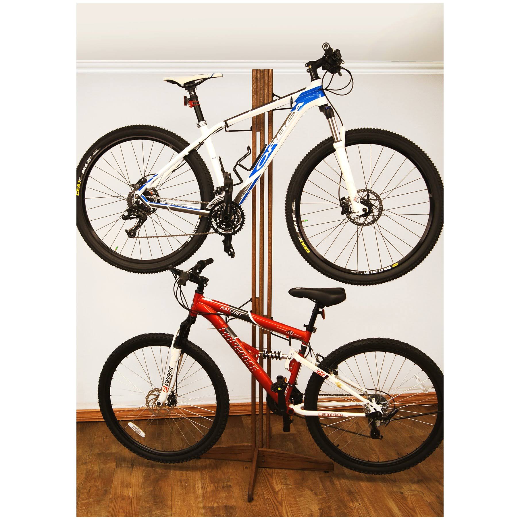 Gear Up Free Standing Rack, Walnut