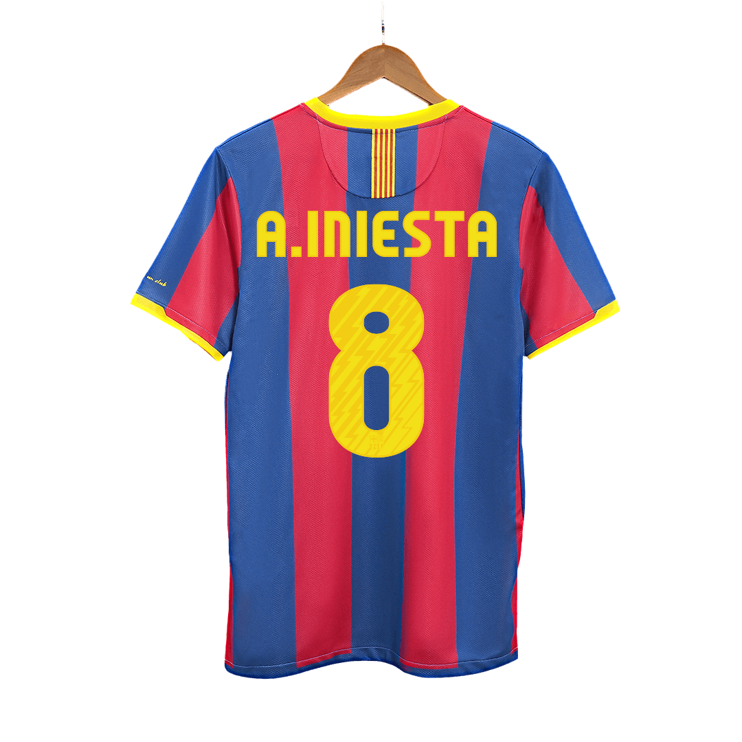 Retro Soccer Jersey A.INIESTA #8 Barcelona Home 2010/11