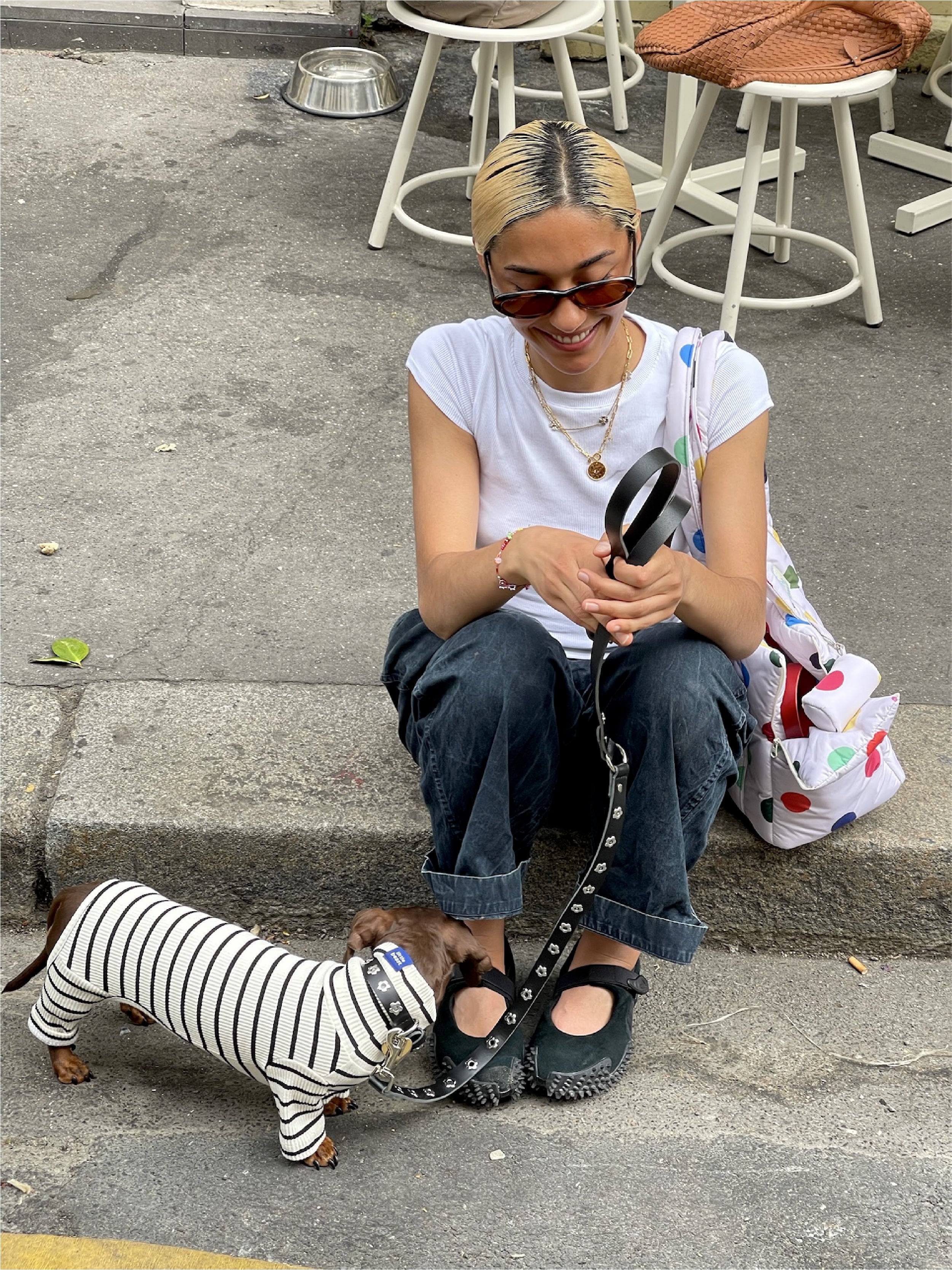 Midnight - Flower Power Leash