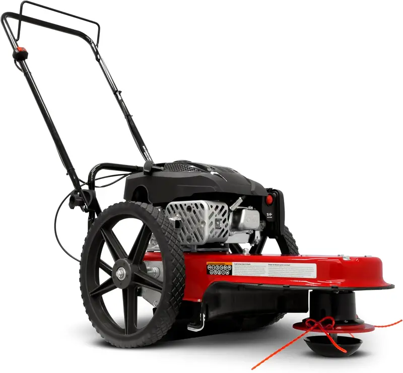 Viper 160cc Walk-Behind String Trimmer Mower – 22″ Cutting Width, 14″ Never-Go-Flat Wheels, Adjustable Handle, Easy Assembly (Model 40314)