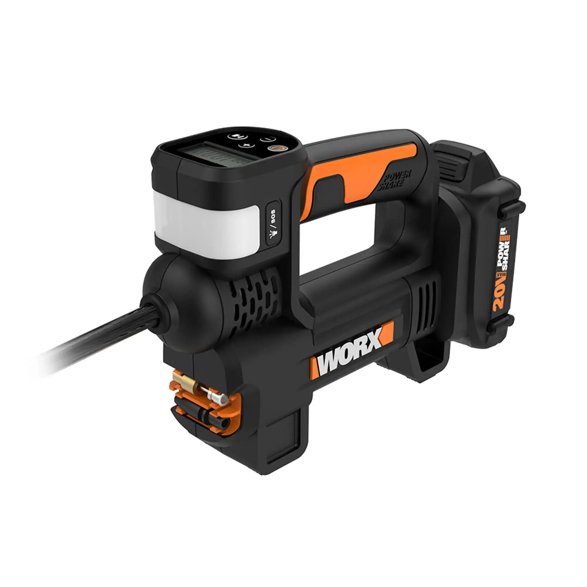 20V MAX Cordless Multi-Function Air Pump Inflator (1 x 2.0aH Battery and 1 x Charger Included) - Black