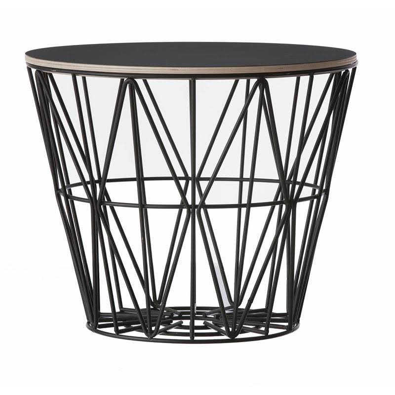 Ferm Living Medium Wire Basket Top - Black Oak
