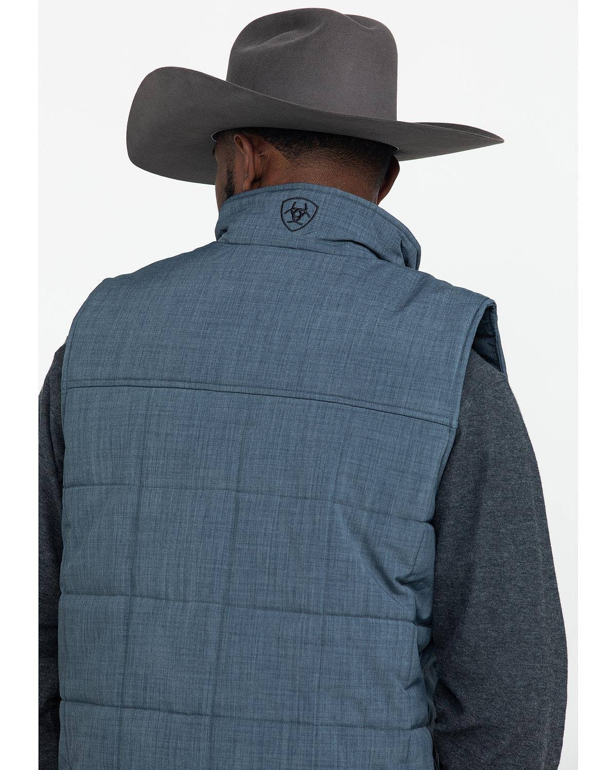 Ariat Men&s Crius Insulated Vest, Slate Heather