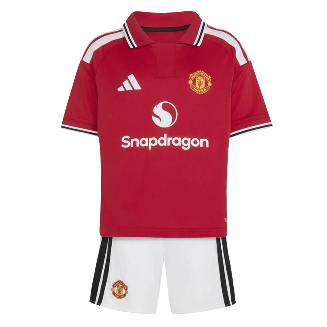 Manchester United Home Kids Soccer Jerseys Kit 2026/27