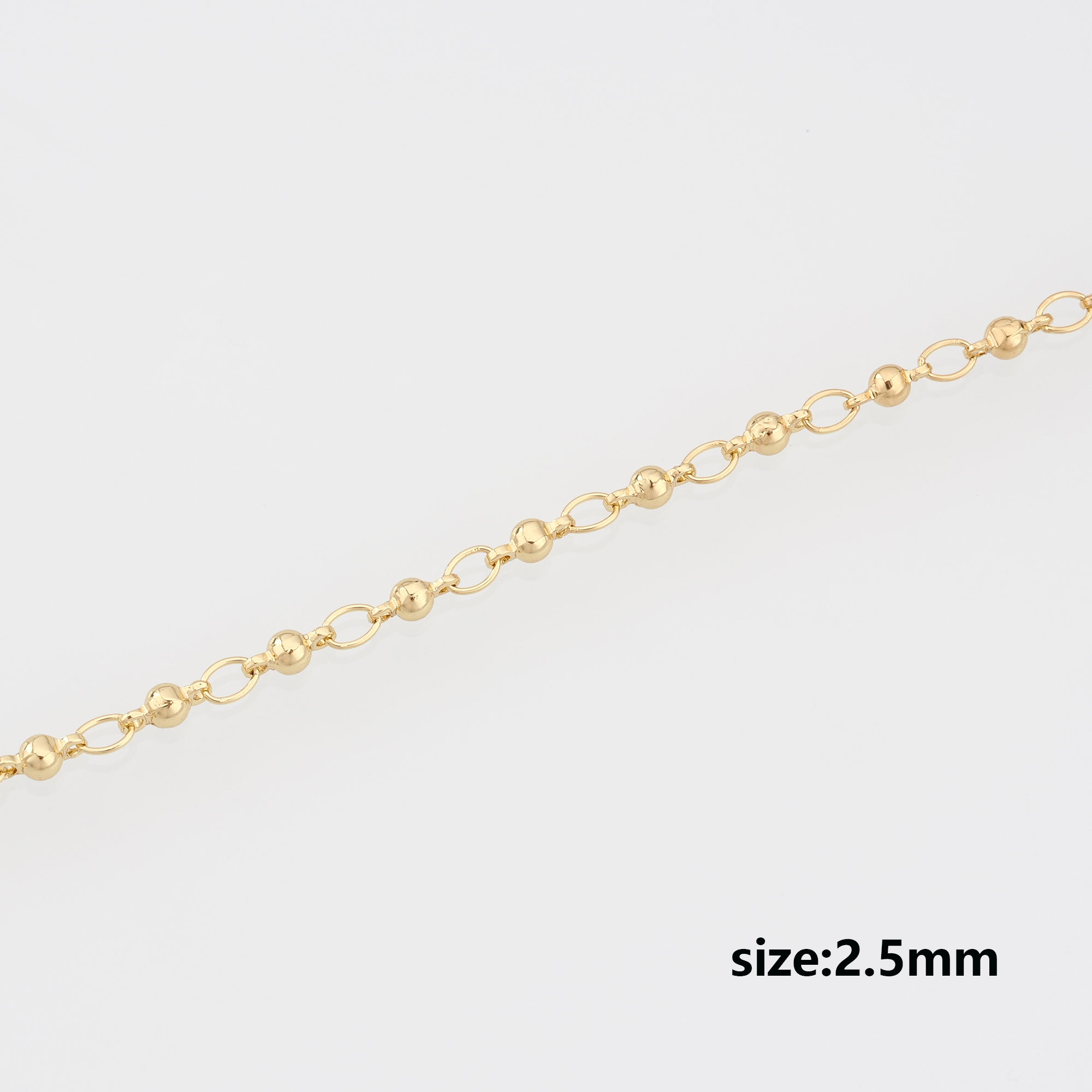18K Gold Filled Cable Chain Necklace,Dainty Thin Link Chain,Gold Chain Necklace for Women DIY Jewelry Making Supply