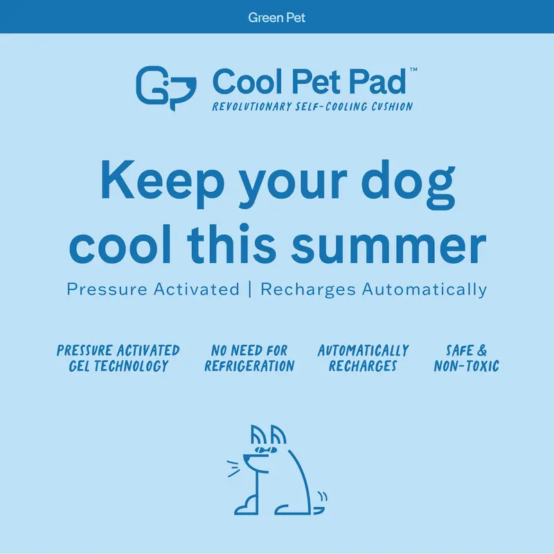 The Green Pet Shop Dog Cooling Mat, Large – Pressure-Activated Gel Dog Cooling Pad – This Pet Cooling Mat Keeps Dogs and Cats Comfortable, Avoid Overheating – Ideal for 46 – 80 Lb. Dogs