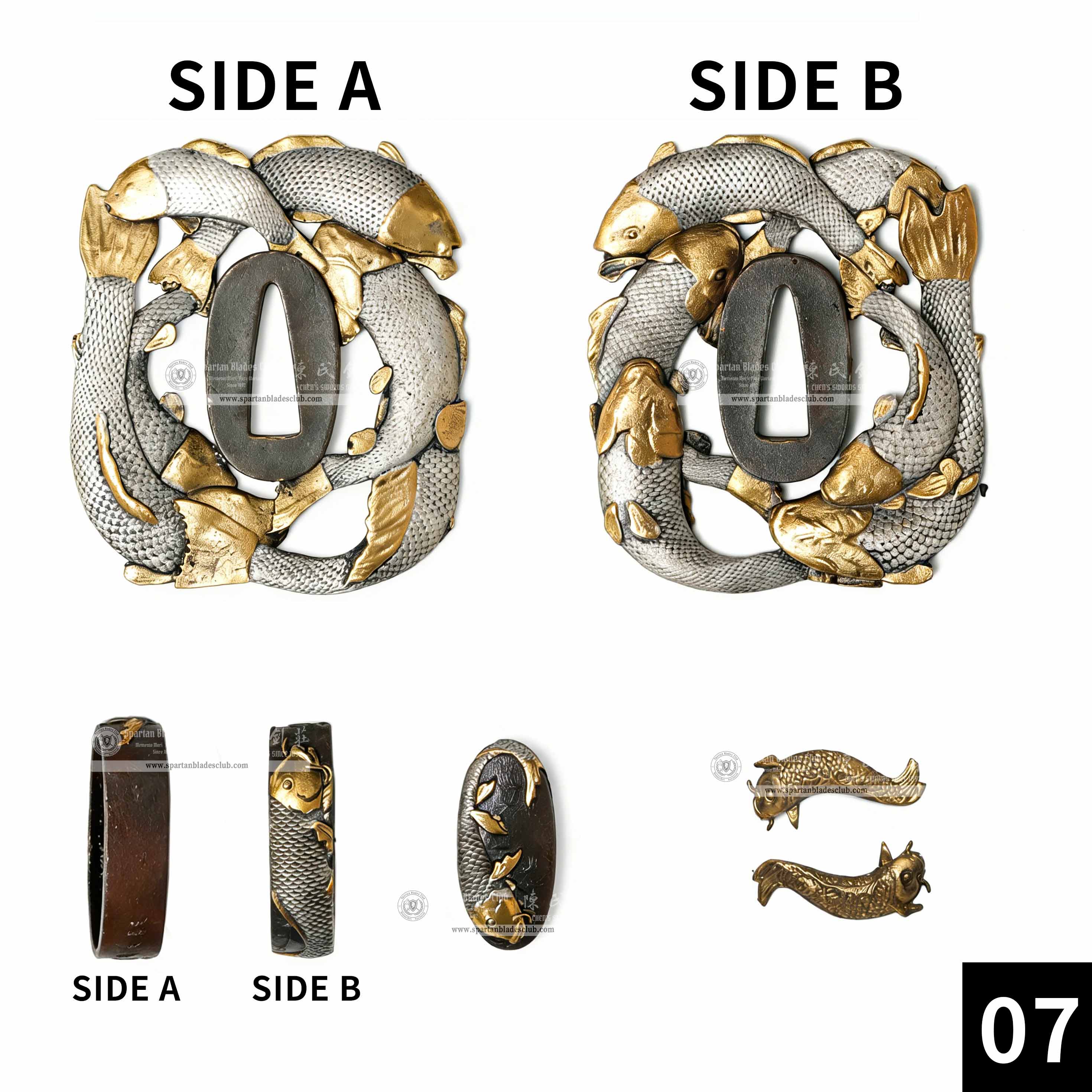 Custom Your Katana | Animal | Complete Set Fittings (Brass Gilded) | Spartan Blades Club | CHEN'S SWORDS 1892 - Spartan Blades Club - 陳氏劍莊1892