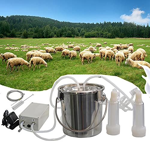 Lyfreen Electric Portable Milking Machine for Goats Sheep, Impulse Milking Supplies Vacuum Pump Milker