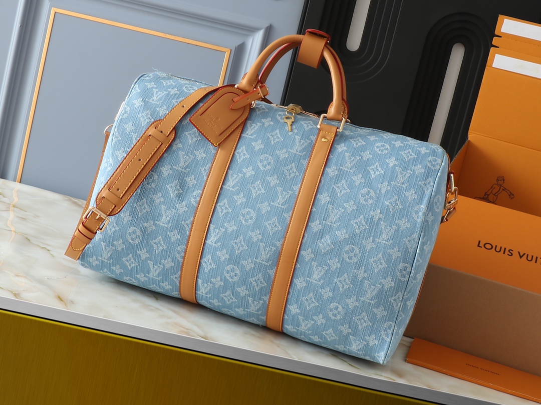 LV Keepall Bandouliere 45 Monogram Denim bag - cnluxepick