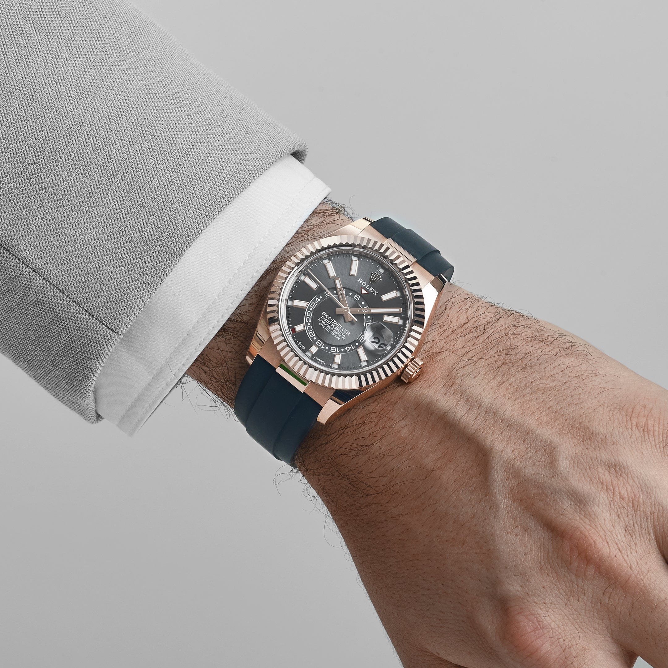 Rolex Sky-Dweller 326235 Rose Gold Rhodium Dial (2023)