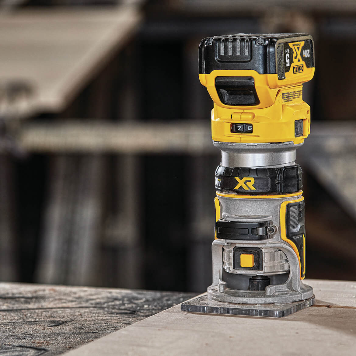 2026 DeWALT DCW600B 20V Depth Adjusting Brushless Cordless Router - Bare Tool