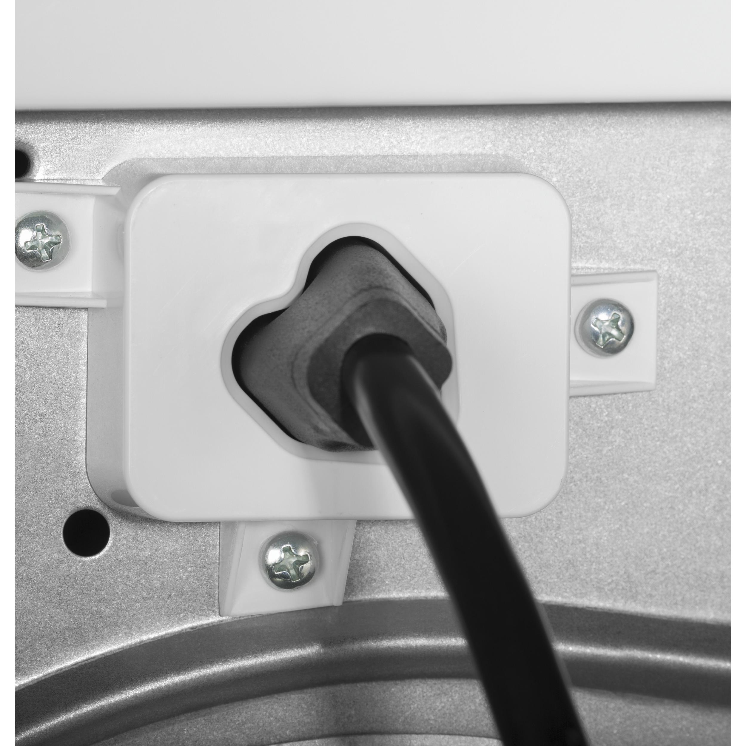 GE 4.1 cu.ft. Ventless Electric Dryer with Stainless Steel Drum GFT14ESSMWW