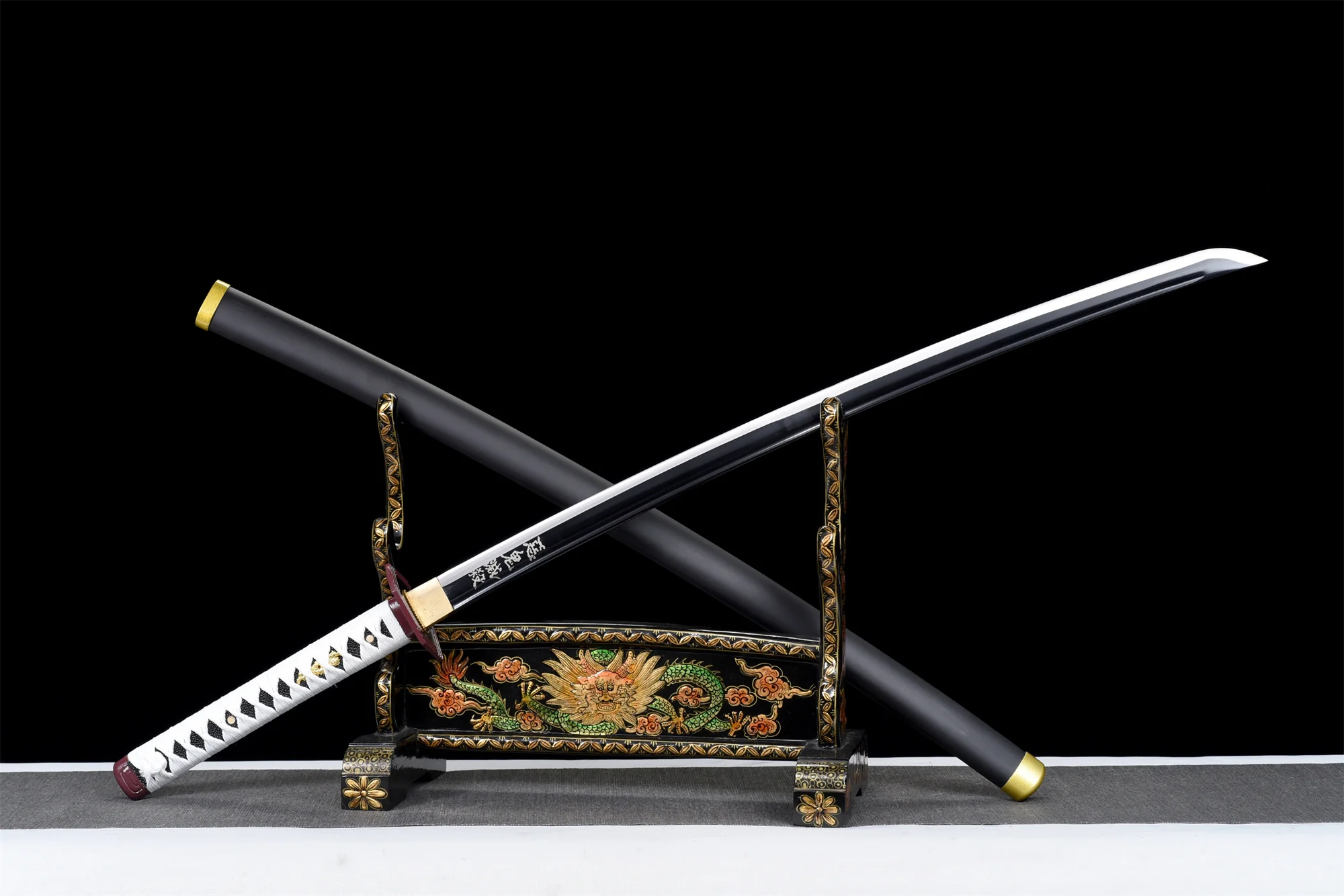 Giyuu Katana – Roasted Black Blade, Full Tang