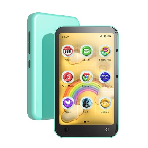 TIMMKOO 80GB Kids MP3 Player with Bluetooth, Parental Controls, Pre-Installed Spotify, Spotify Kids, Audible, 4