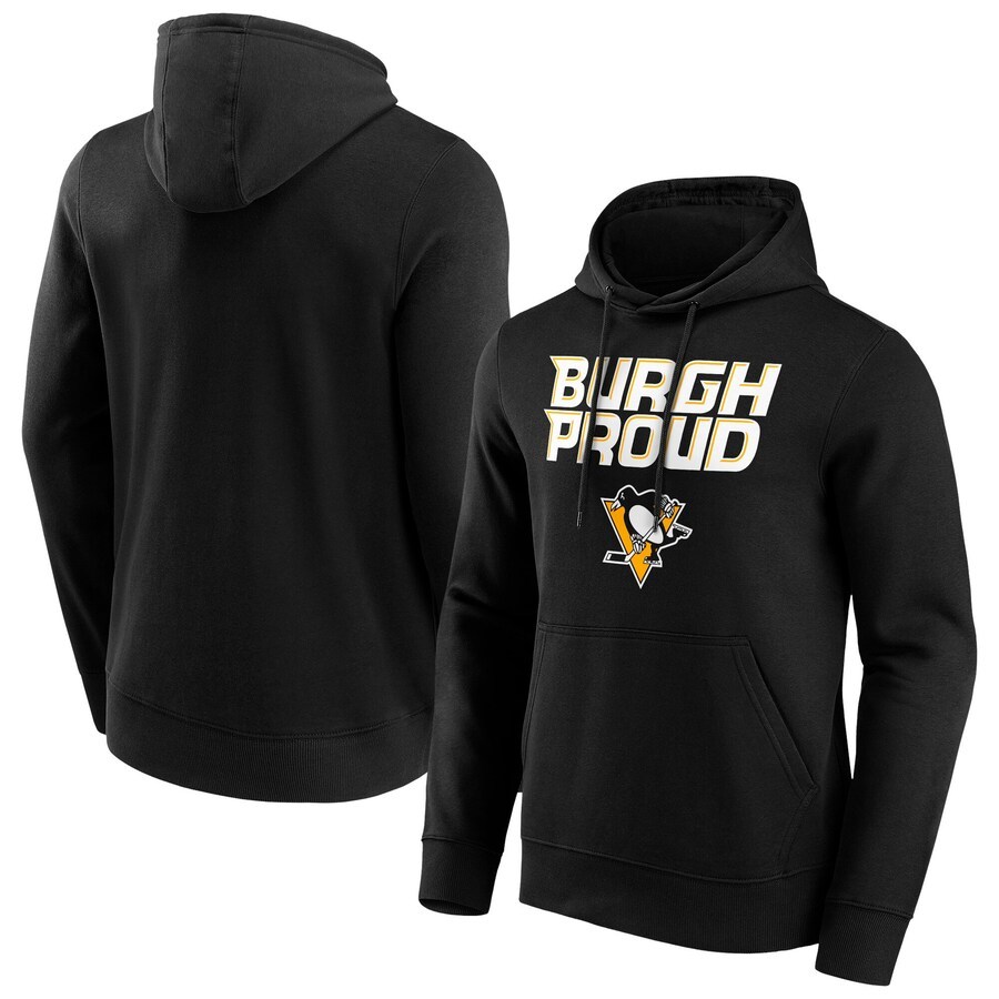 Men's Pittsburgh Penguins Fanatics Branded Hometown Graphic Hoodie - Black