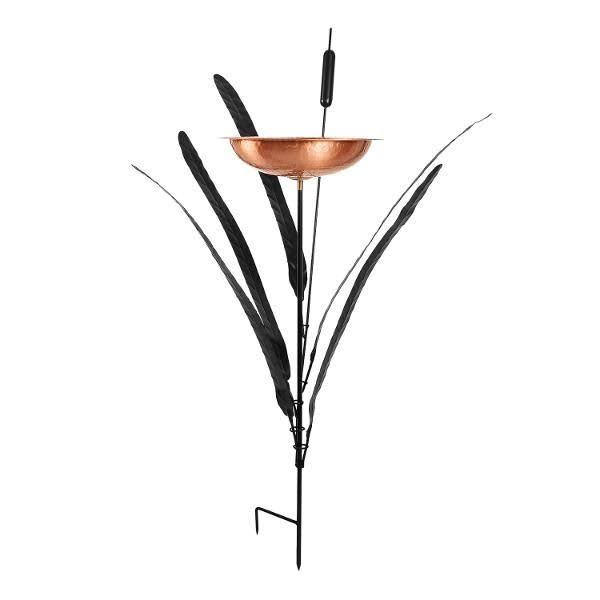 Achla Double Cattail Birdbath