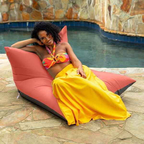 Deshi Sunbrella Patio Bean Bag Lounge Chair by Havenside Home