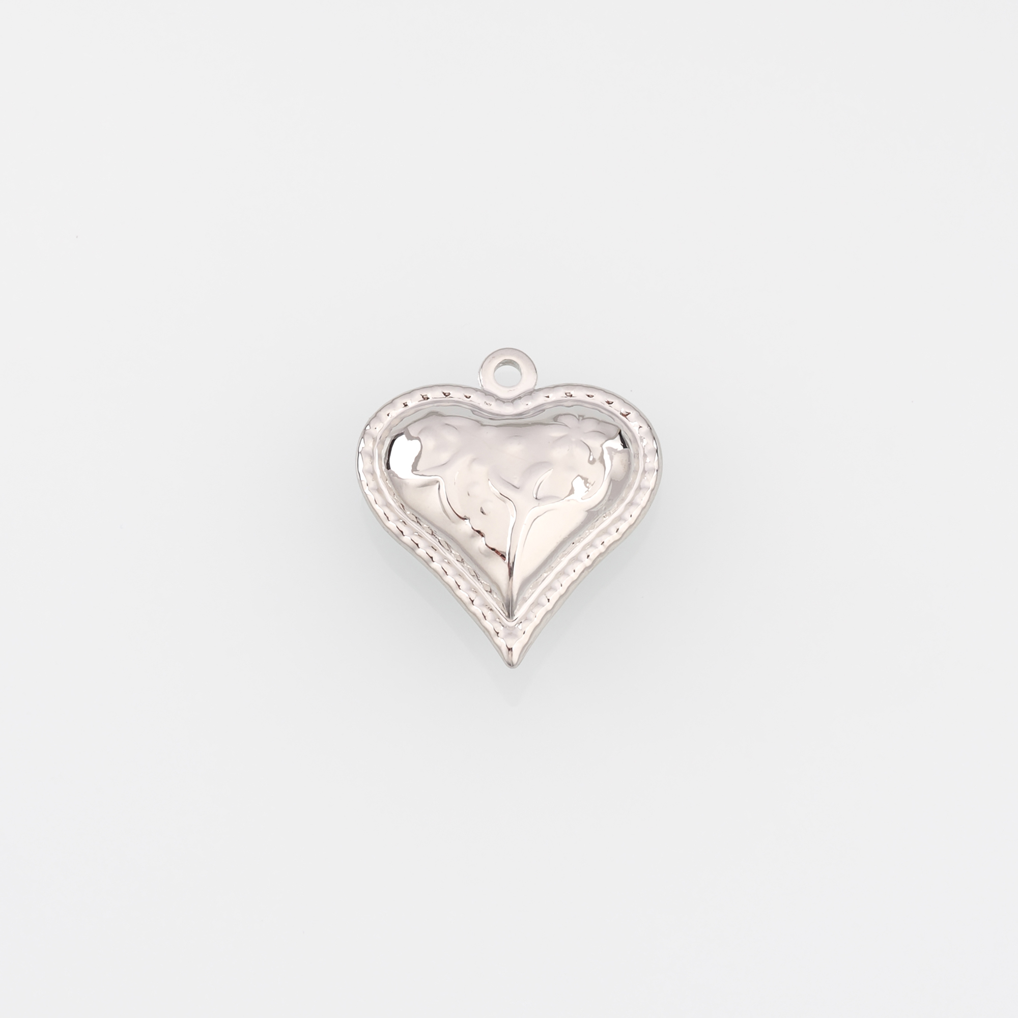 18K Gold Filled Heart Pendant,Dainty Heart Charm Earrings Necklace for DIY Jewelry Making Supply