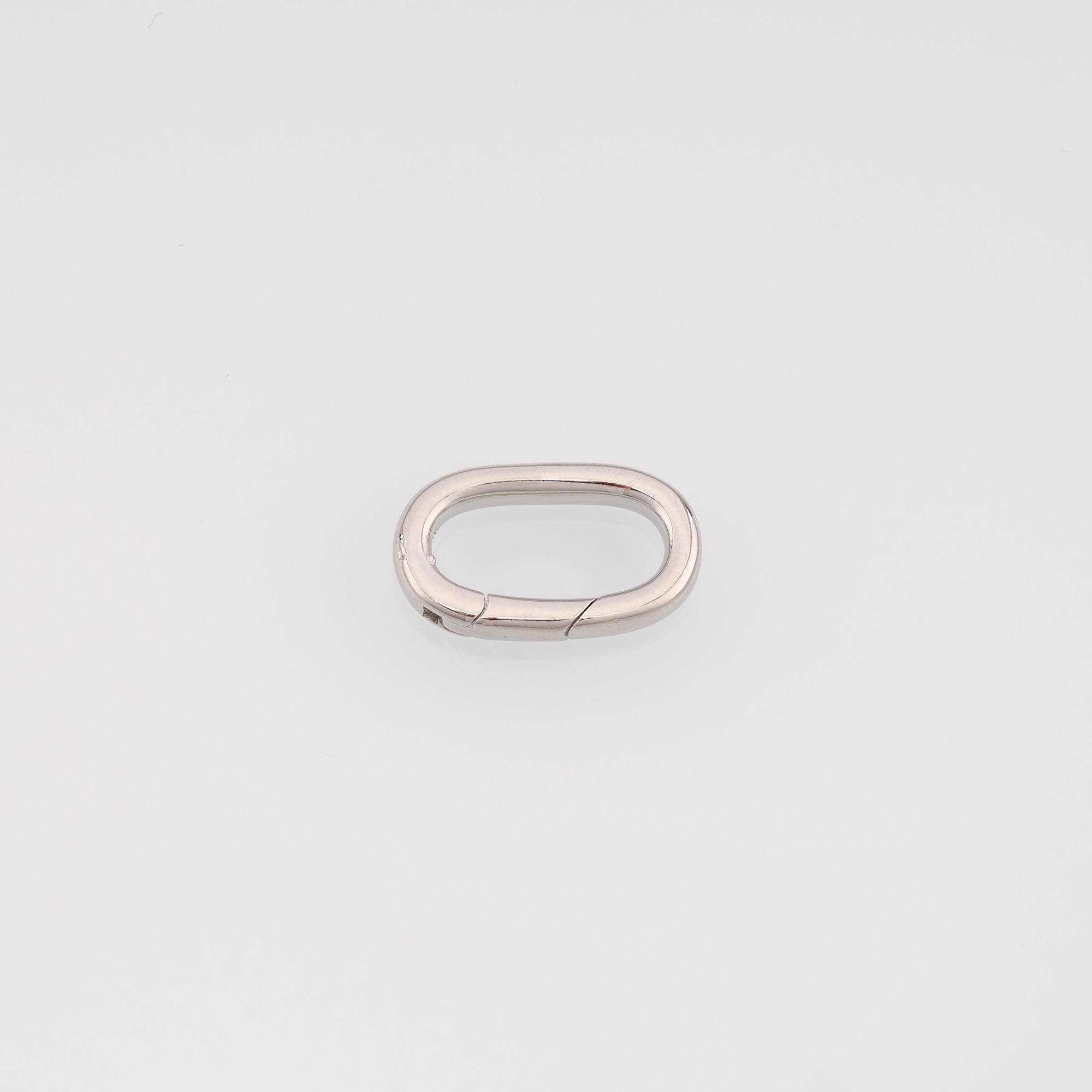 18K Gold Filled Oval Carabiner Clasp,Dainty Oval Spring Push Gate Clasp for DIY Jewelry Finding Necklace Bracelet