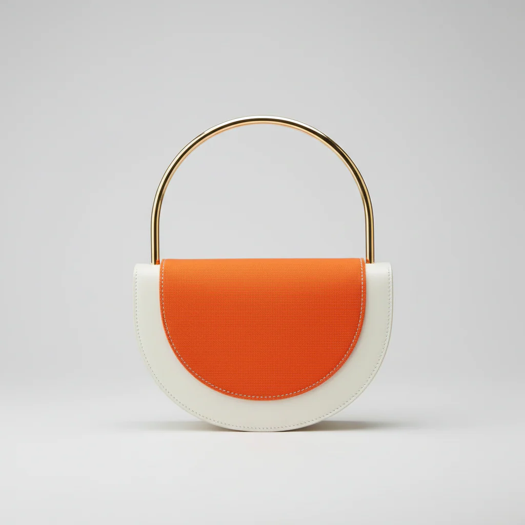 Half-Moon Color Block Bag