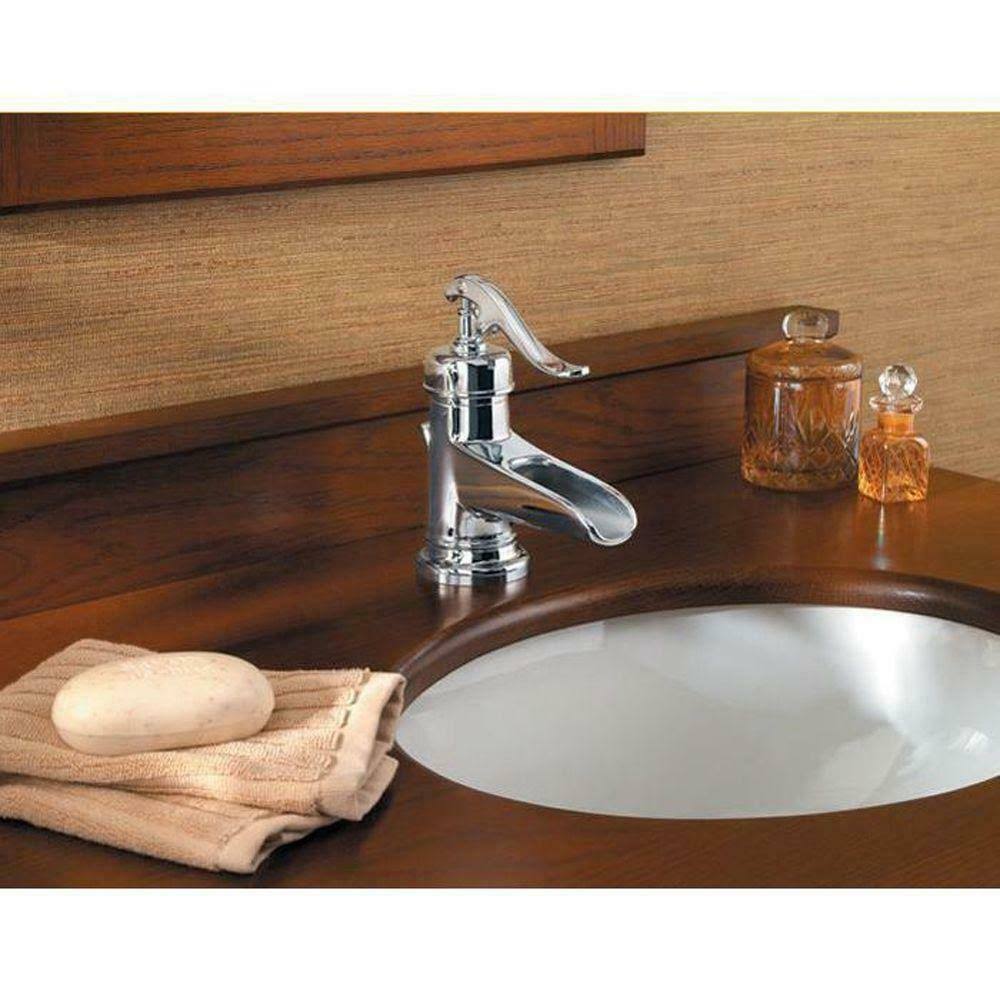 Pfister Ashfield Single-Handle Bathroom Faucet in Polished Chrome LG42-YP0C