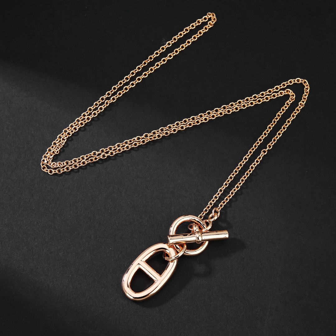 Hermès Pig Nose Necklace - cnluxepick