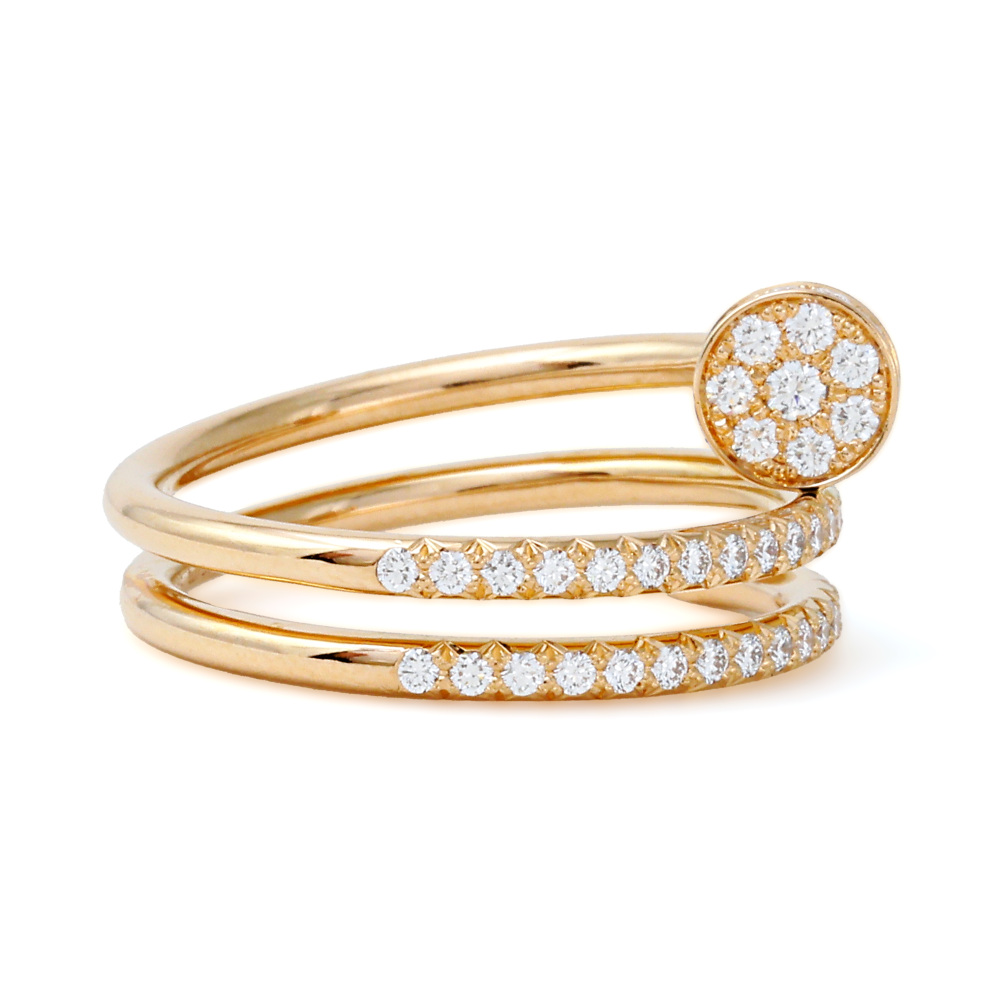 Cartier Juste un Clou Ring 18K Rose Gold Diamond B4210900