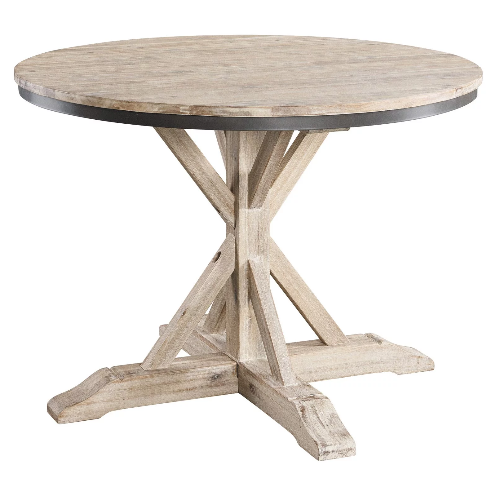 Picket House Keaton Round Standard Height 5PC Dining Set-Table and Four Chairs