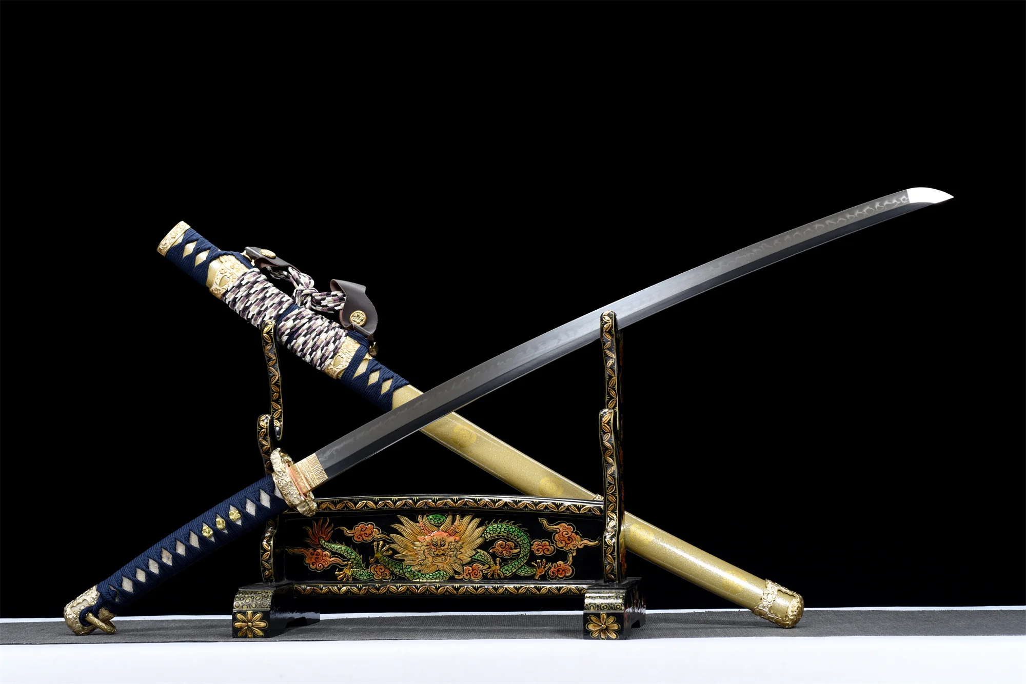 Sakura Tachi – T10 Clay Tempered, Real Hamon, Full Tang